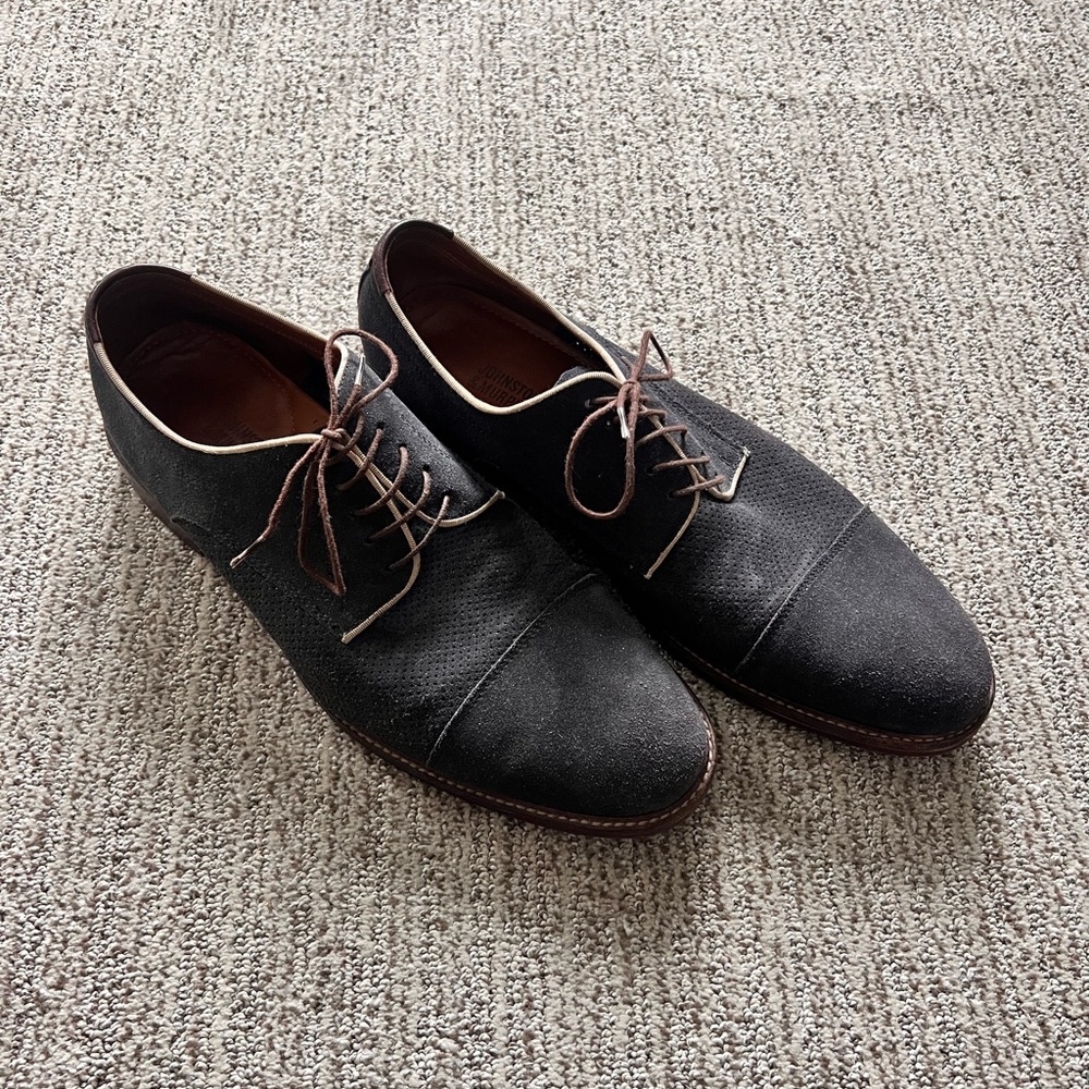 Johnston & Murphy Blue Suede Shoes